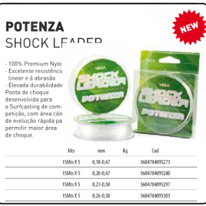 Vega Potenza Shock Leader 5x15 mt.