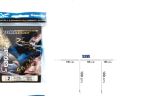 Montagem Yuki seaguar 2 anzóis