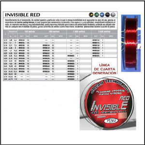 LINHA YUKI RED INVISIBLE 4G 300 MTROS