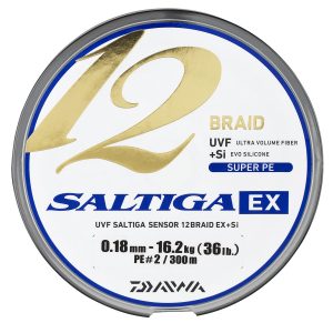 Linha Daiwa SALTIGA 12 FIBRAS EX 300 Mts.
