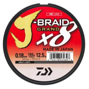 LINHA DAIWA J-BRAID grand 1500 MTR CINZA