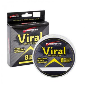 Linha Tubertini VIRAL 8 Braid amarelo fluo 300mts.