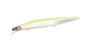 Amostra EXSENCE SHIMANO SILENT ASSASSIN 140F PEARL CHART