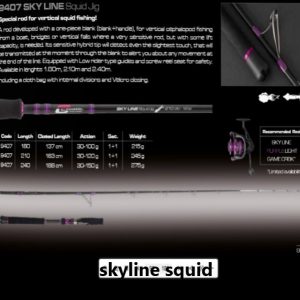 CINNETIC SKY LINE SQUID JIG 2.10MTS.
