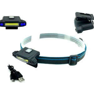 LANTERNA de cabeça BLUEFOX 100 LUMENS recarregável