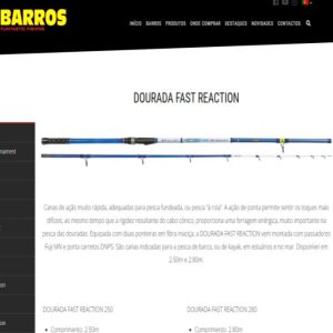 Cana BARROS DOURADA FAST REACTION 2.50MTS.
