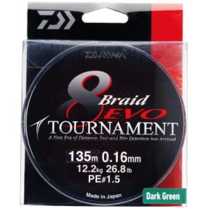 LINHA daiwa TOURNAMENT EVO 8 300mts.
