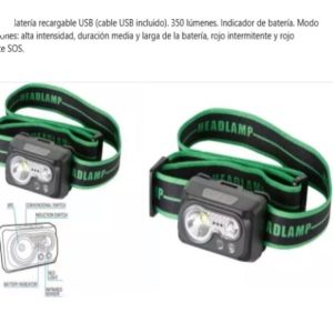 LANTERNA DE CABEÇA COM SENSOR RECARREGÁVEL