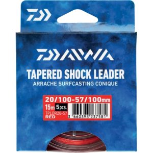 Chicotes Daiwa - Tapered Shock Leader vermelho