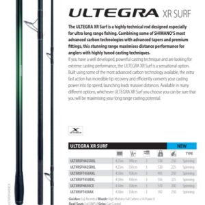 Cana shimano Ultegra XR Surf Hibrida 4,25m 225g 3pc Low Rider