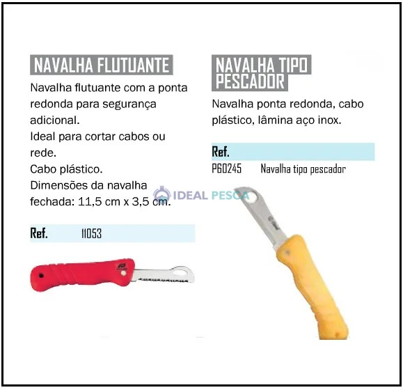 NAVALHA FLUTUANTE PARA PALAMENTA