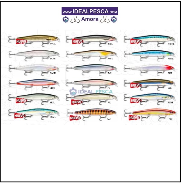 AMOSTRA RAPALA MAX RAP LONG RANGE 12 CM.