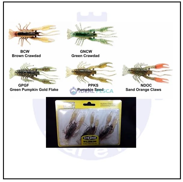 STORM RATTLE JIGGING CRAW 8 CM.