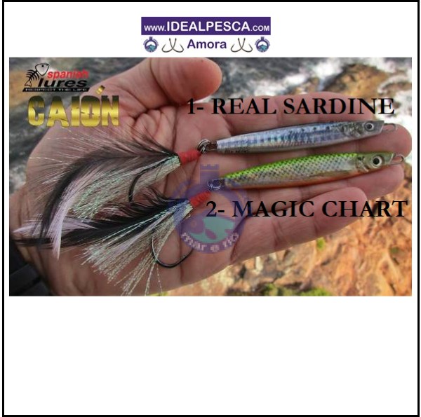 AMOSTRA SPANISH LURES JIG CAIÓN 25 GR.
