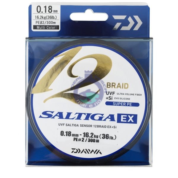 Linha Daiwa SALTIGA 12 FIBRAS EX 300 Mts.