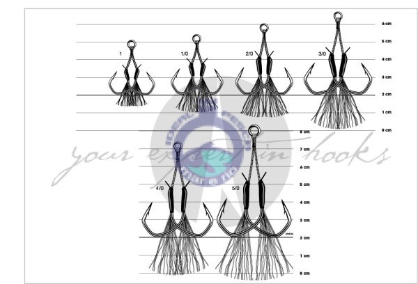 Anzois MONTADOS PARA JIGGING LIGEIRO 7117AH