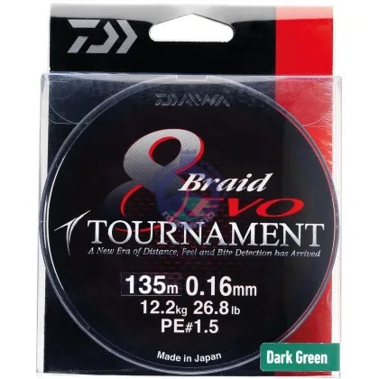 LINHA daiwa TOURNAMENT EVO 8 300mts.