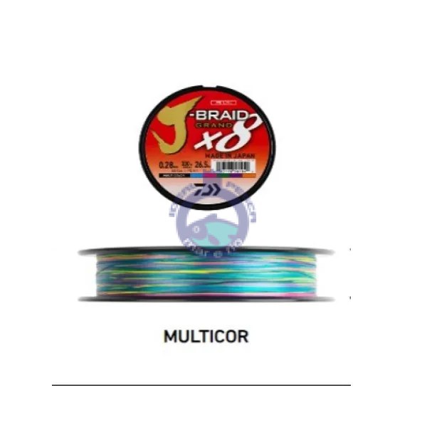LINHA daiwa J-BRAID GRAND X8 150mts MULTICOLOR