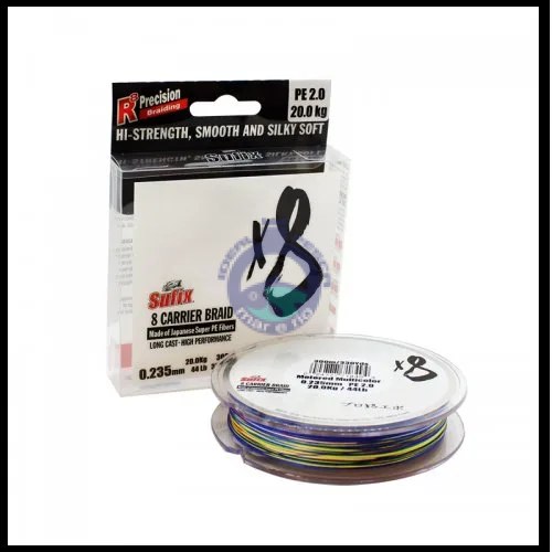 Linha SUFIX X8 MULTI COLOUR – 300 MT.