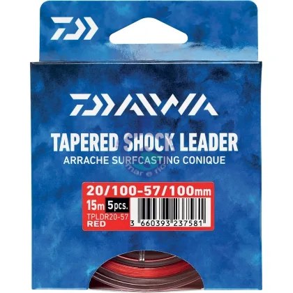 Chicotes Daiwa  – Tapered Shock Leader vermelho