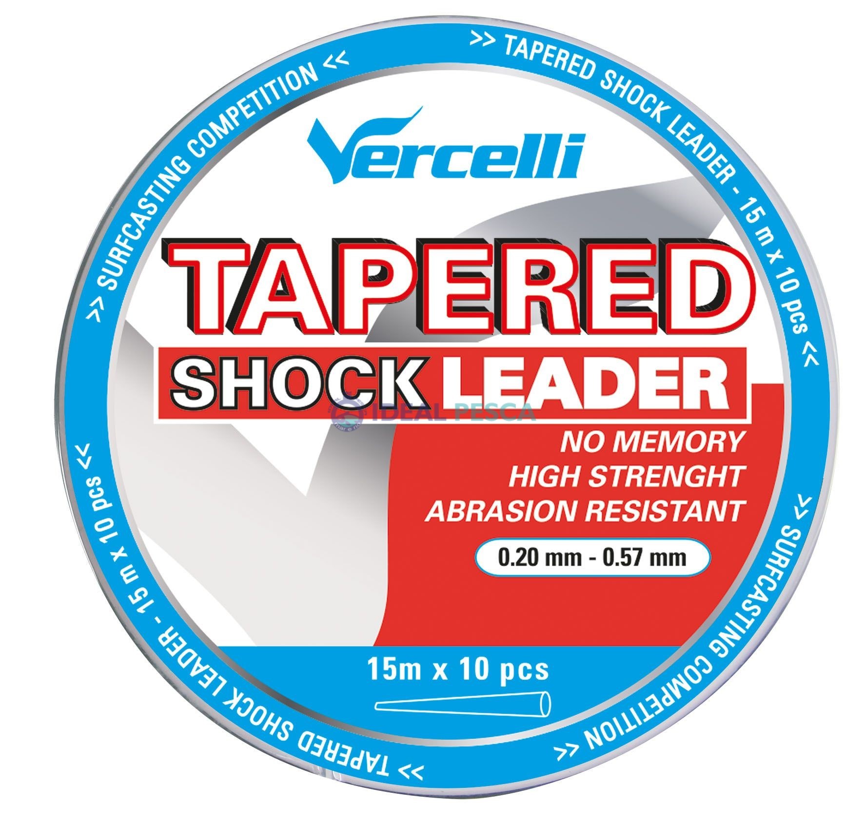 Chicotes Vercelli – Tapered Shock Leader transparente