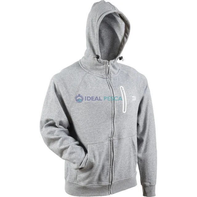 Sweat-shirt DAIWA CINZA com capuz