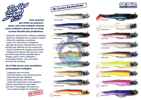 Combo Gt Bio Roller Shad 125 33 GR.