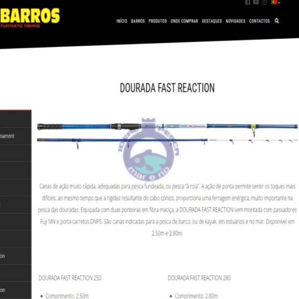 Cana BARROS DOURADA FAST REACTION 2.50MTS.