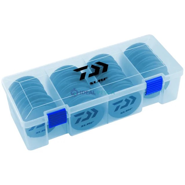 Caixa plástica DAIWA com 22 RODELAS EVA
