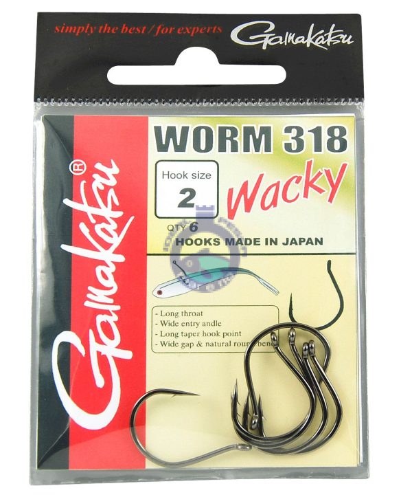 Anzol Gamakatsu Worm 318 WACKY BN
