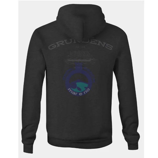 SWEAT GRUNDENS L BLACK HEATHER