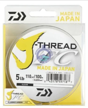 Linha DAIWA J-FLUOROCARBONO 100 MTS.