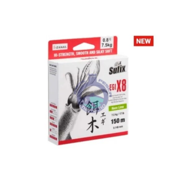 LINHA SUFIX EGI 150 mtr Chartreuse