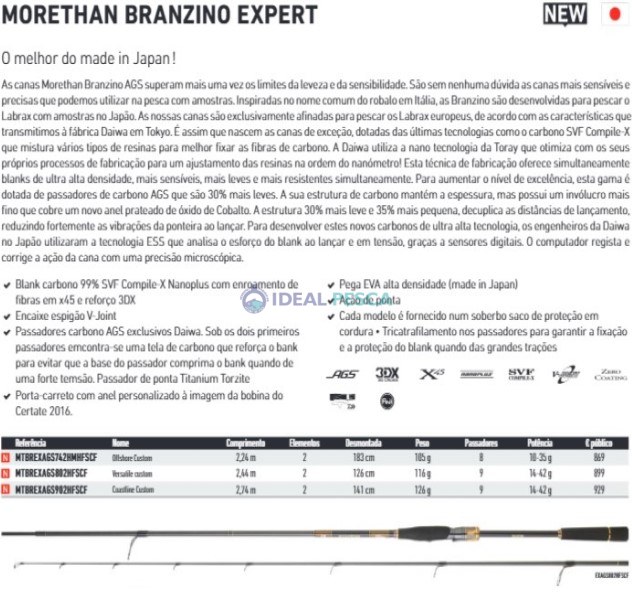 DAIWA MORETHAN BRANZINO EX AGS 902HFSCF