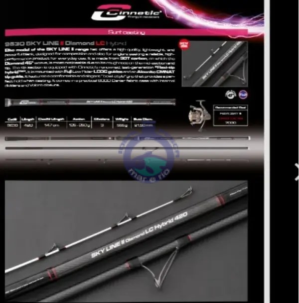 Cana Cinnetic Sky Line II Diamond LC Hybrid 420 – Surfcasting