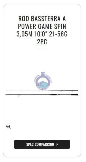 Rod Bassterra Power Game Spin 3,05m 10’0″ 21-56g 2pc