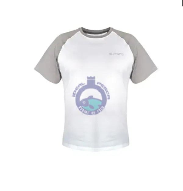 T-shirt Shimano XL Branca e Cinzenta